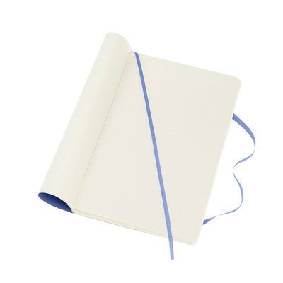 Notitieboek Moleskine large 130x210mm blanco soft cover hydrangea blue