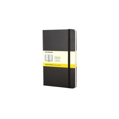 Carnet Moleskine Pocket 90x140mm carreau 5x5mm couverture rigide noir