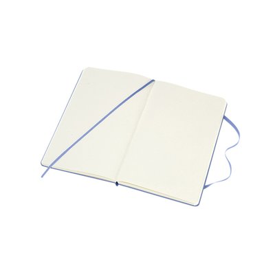 Notitieboek Moleskine large 130x210mm blanco hard cover hydrangea blue