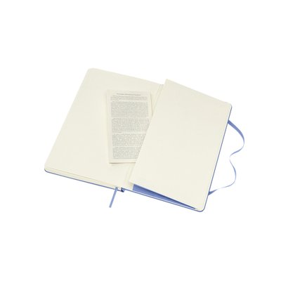 Notitieboek Moleskine large 130x210mm blanco hard cover hydrangea blue