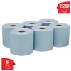 Poetspapier WypAll L20 2-laags 336 vel blauw 7302 foto