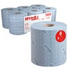 Poetspapier WypAll L10 1-laags 630 vel blauw 7494 foto