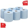 Poetspapier WypAll L10 1-laags 630 vel blauw 7494 foto