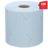 Poetspapier WypAll L10 1-laags 630 vel blauw 7494 foto