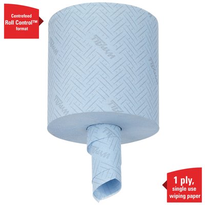 Poetspapier WypAll L10 1-laags 630 vel blauw 7494
