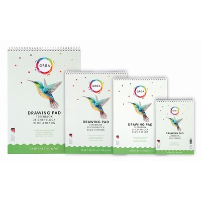 Tekenblok Qrea A5 24 vel 160gr spiraal