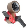 Verpakkingstape dispenser Rapesco Germ-Savvy 960 antibacterieel met bruine tape zwart foto