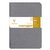 Schrift Clairefontaine A5 lijn 96 pagina's 90gr grijs seal à 2 stuks
