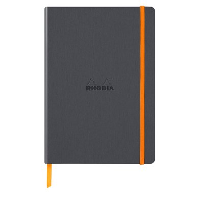 Carnet de notes Rhodia A5 ligné 80 feuilles 90g titanium