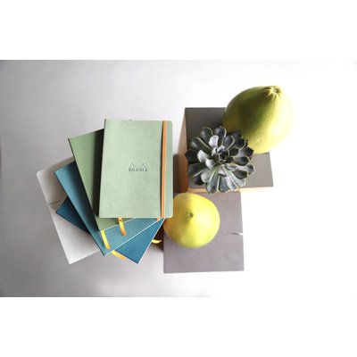 Carnet de notes Rhodia A5 ligné 80 feuilles 90g titanium