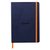 Carnet de notes Rhodia A5 ligné 80 feuilles 90g bleu nuit