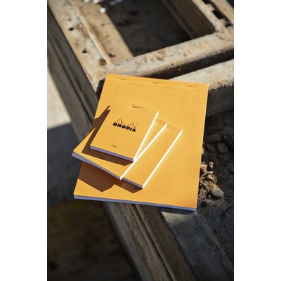 Bloc Rhodia A6 ligné 80 feuilles 80g orange