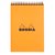 Bloc Rhodia A5 ligné 160 pages 80g spirale orange