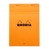Schrijfblok Rhodia A5 lijn 80 vel 80gr met kantlijn oranje foto
