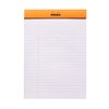 Schrijfblok Rhodia A5 lijn 80 vel 80gr met kantlijn oranje foto