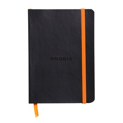 Carnet de notes Rhodia A6 ligné 72 feuilles 90g noir