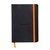 Carnet de notes Rhodia A6 ligné 72 feuilles 90g noir