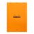 Bloc Rhodia A4 ligné + marge 80 feuilles 80g orange