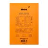 Bloc Rhodia A4 ligné + marge 80 feuilles 80g orange Photo
