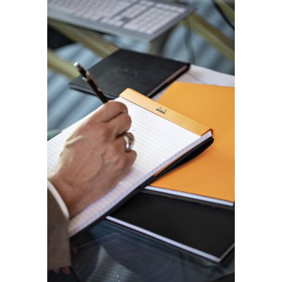 Bloc Rhodia A4 ligné + marge 80 feuilles 80g orange