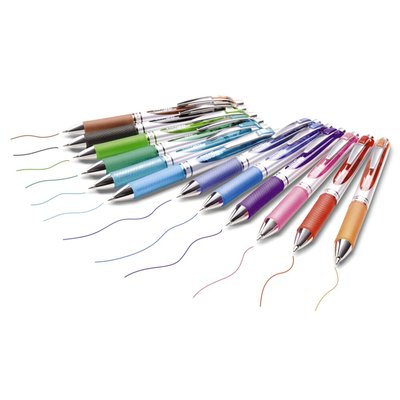 Roller gel Pentel BL77 EnerGel Medium assorti 12 pièces