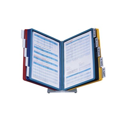 Système de consultation Durable Vario avec 10 pochettes A4 acier