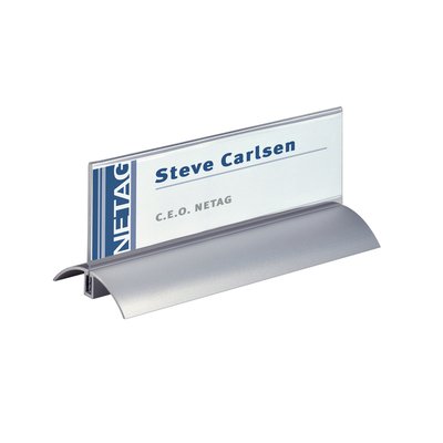 Tafelnaambord Durable Presenter De Luxe 61x210mm 2 stuks