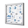 Vitrine d'affichage Quantore Luxe 6x A4 argent Photo