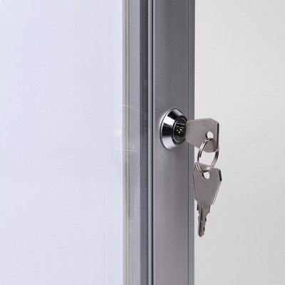 Vitrine d'affichage Quantore Luxe 6x A4 argent
