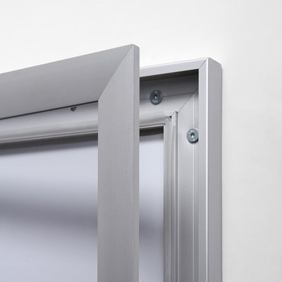 Vitrine d'affichage Quantore Luxe 6x A4 argent