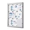 Vitrine d'affichage Quantore Luxe 9x A4 argent Photo