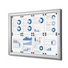 Vitrine d'affichage Quantore Luxe 8x A4 argent Photo