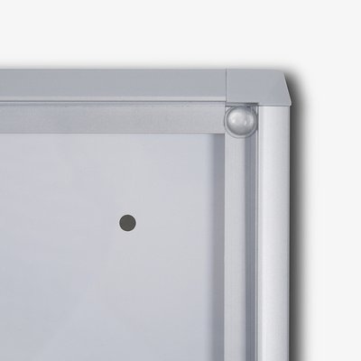 Vitrine d'affichage d'intérieur Quantore 8x A4 argent