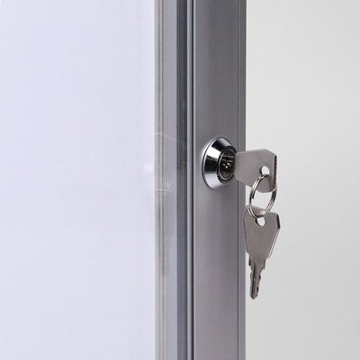 Vitrinebord Quantore luxe 2x A4 zilver