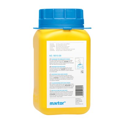 Verzameldoos Martor gebruikte mesjes geel