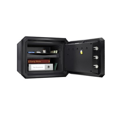 Coffre-fort MasterLock contre feu et eau électronique fermeture combi L noir