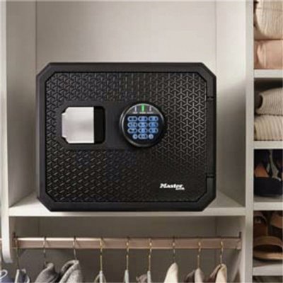 Coffre-fort MasterLock contre feu et eau électronique fermeture combi L noir