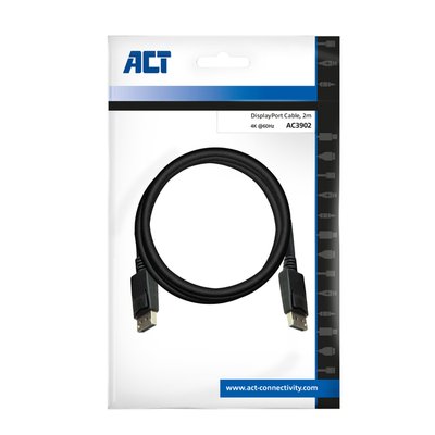 Câble ACT DisplayPort 2m noir
