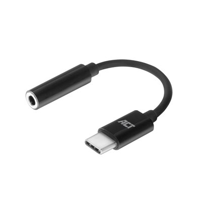 Adapter ACT USB-C naar 3.5mm audio jack 0.1 meter