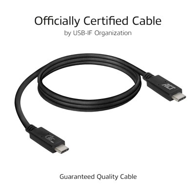 Kabel ACT USB 3.2 USB-C USB-IF gecertificeerd 2 meter