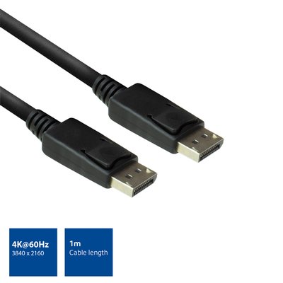 Câble ACT DisplayPort 1m noir