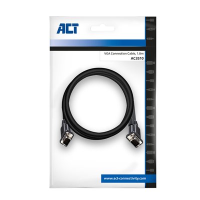 Câble ACT VGA moniteur 1,8m