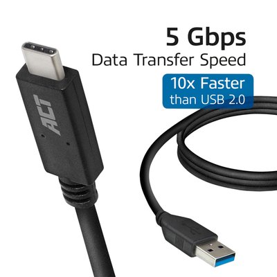 Câble ACT USB-A 3.2 vers USB-C 1m
