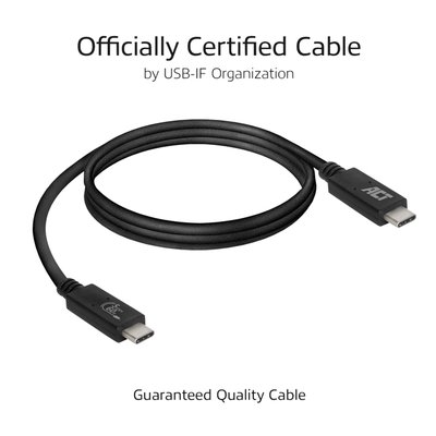 Kabel ACT USB 3.2 USB-C USB-IF gecertificeerd 1 meter