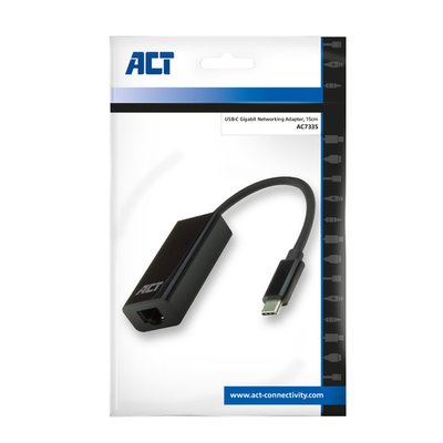 Adapter ACT USB-C naar Gigabit Ethernet 0.15 meter