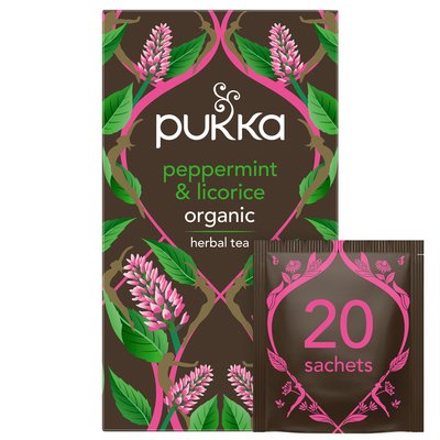 Thé Pukka Peppermint & Licorice 20 sachets