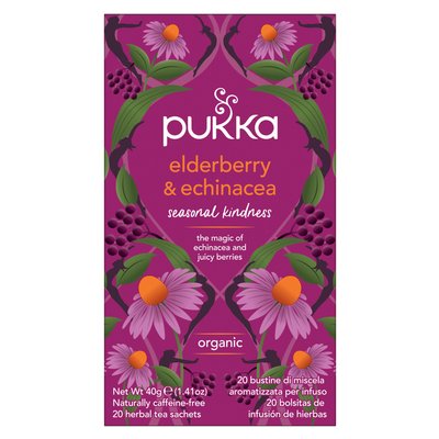 Thé Pukka Elderberry &t Echinacea 20 sachets