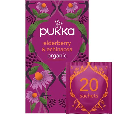 Thé Pukka Elderberry &t Echinacea 20 sachets