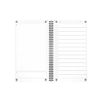 Task Manager Oxford 141x246 mm 115vel blauw
