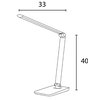 Bureaulamp Unilux Twistled led zwart foto